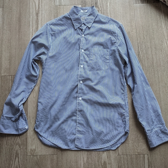 J. Crew Striped Poplin Shirt - Picture 1 of 2
